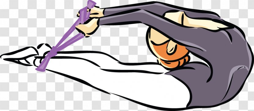 Exercise Cartoon - Stretching - Pnf Transparent PNG