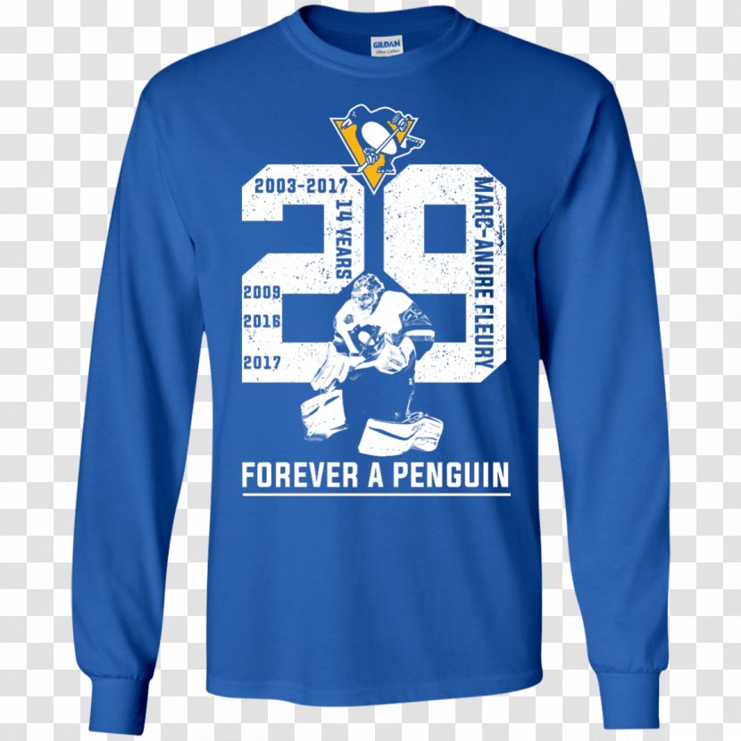 Long-sleeved T-shirt Hoodie - Cobalt Blue - Forever 21 Sweaters Transparent PNG