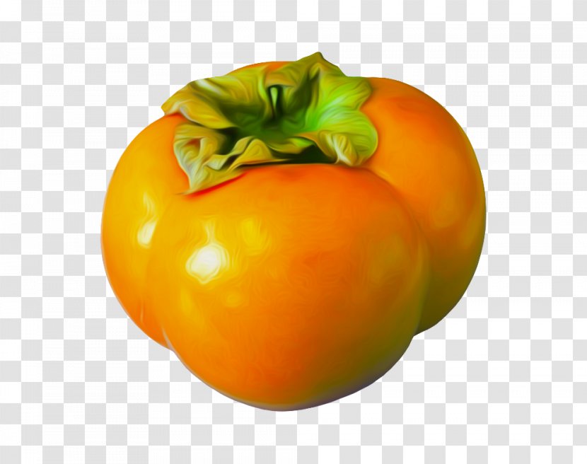 Japanese Persimmon Tomato Fruit - Winter Squash - Image Transparent PNG