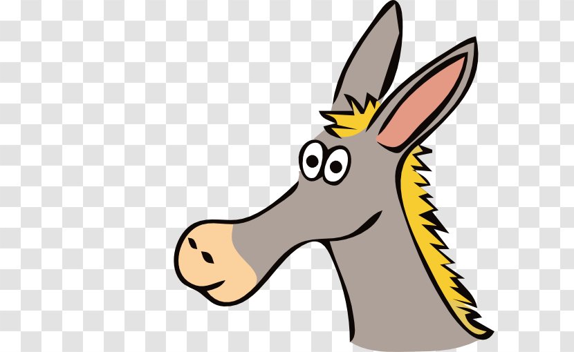 Mule Donkey Clip Art - Head - Cram Clipart Transparent PNG