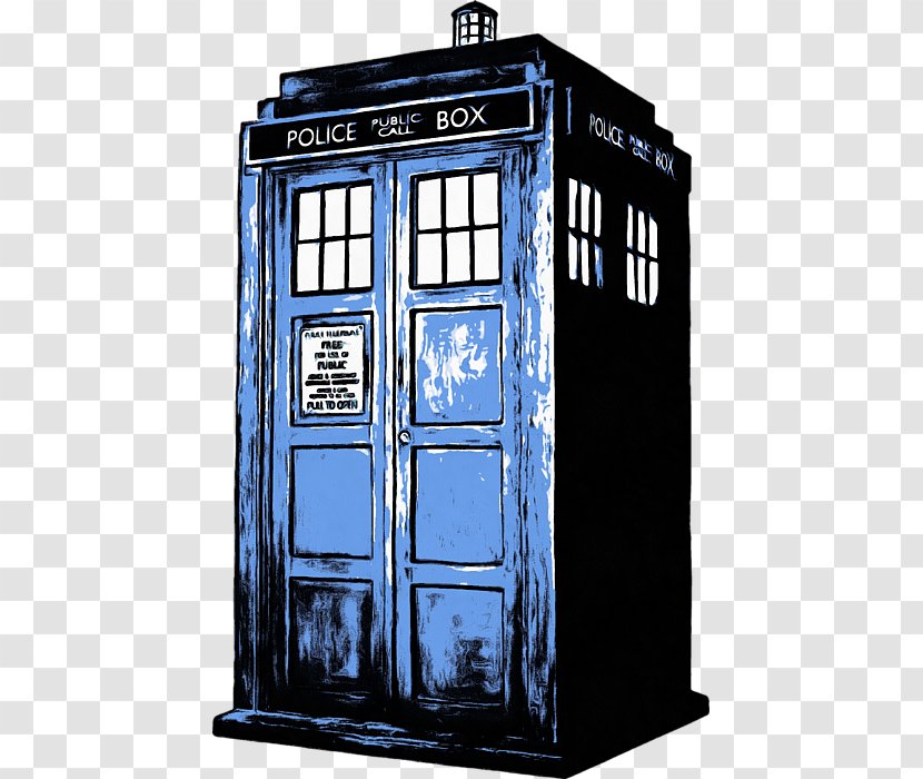 Tenth Doctor TARDIS Art Greeting & Note Cards - Who - Tardis Transparent PNG