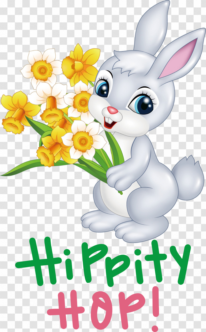 Happy Easter Hippity Hop Transparent PNG