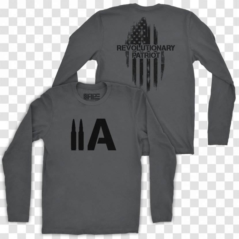 Long-sleeved T-shirt Hoodie - Outerwear - 2nd Amendment Transparent PNG
