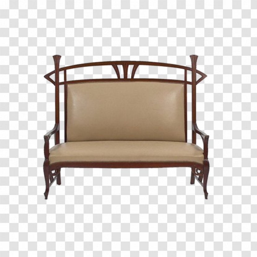 Table Art Nouveau Furniture - Deco - Simple Sofa Seat Transparent PNG