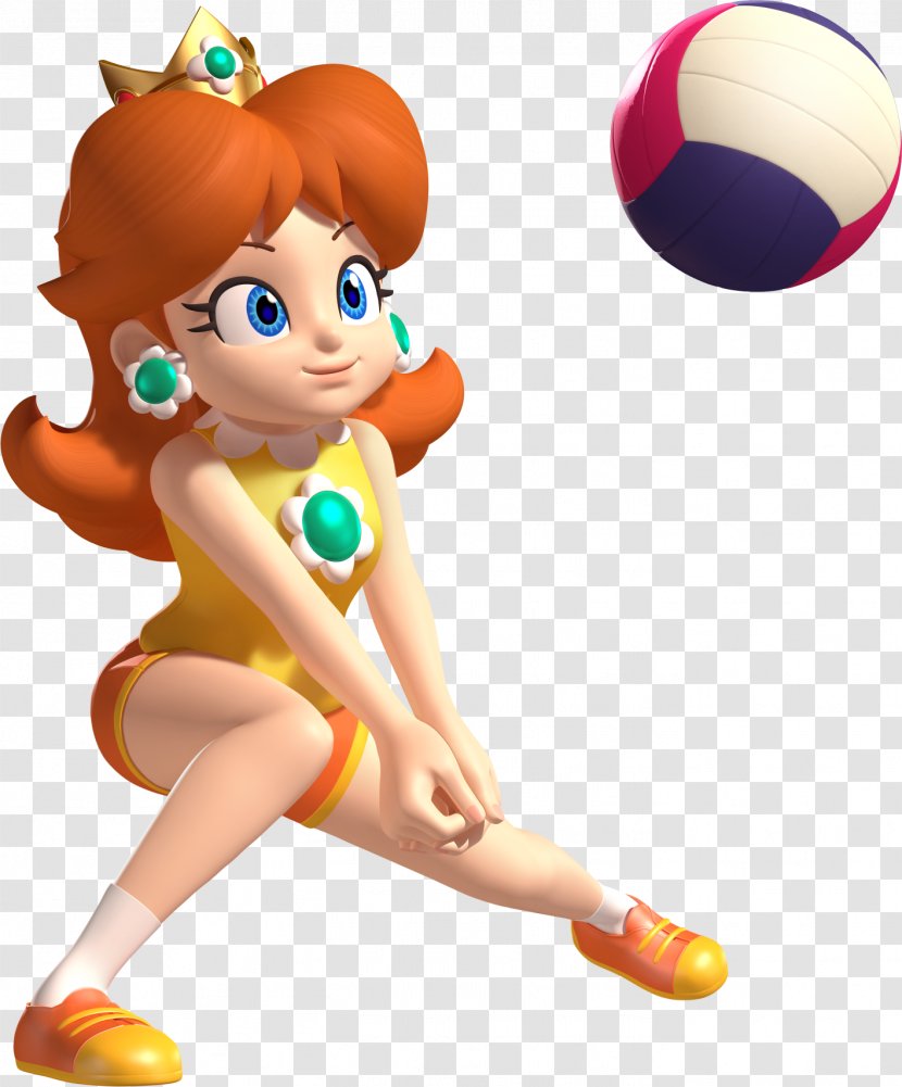 Mario & Sonic At The Olympic Games London 2012 Rio 2016 Princess Daisy - Luigi - Volleyball Transparent PNG