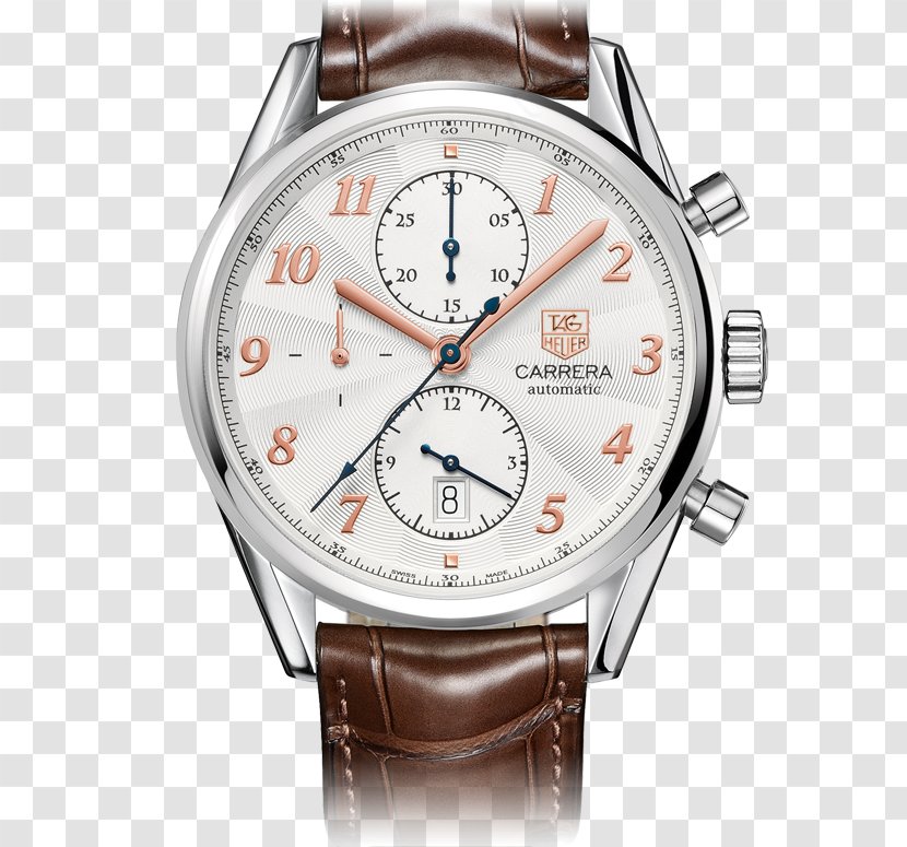 Chronograph TAG Heuer Men's Carrera Calibre 1887 Watch 16 Day-Date - Effect Arabic Numerals Transparent PNG