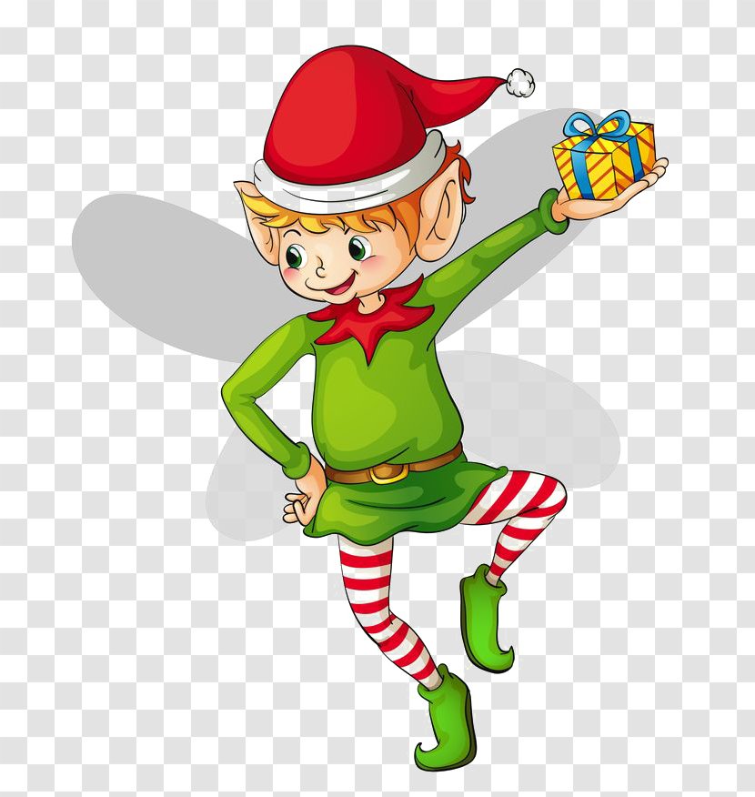 The Elf On Shelf Santa Claus Clip Art - Fictional Character - Clipart Transparent PNG