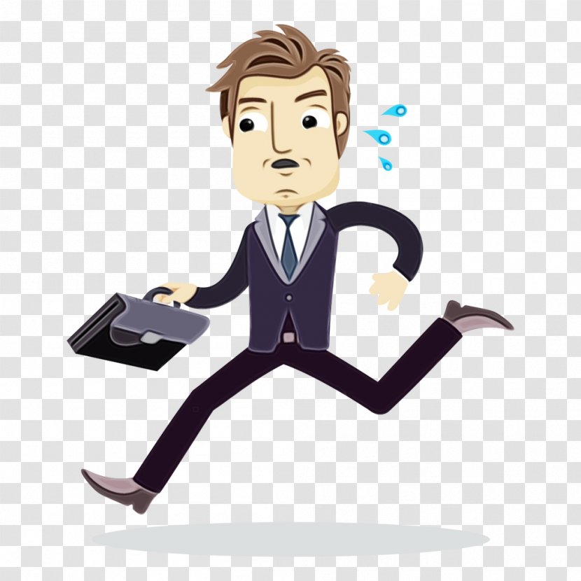 Cartoon Sitting White-collar Worker Businessperson Job - Gesture Employment Transparent PNG