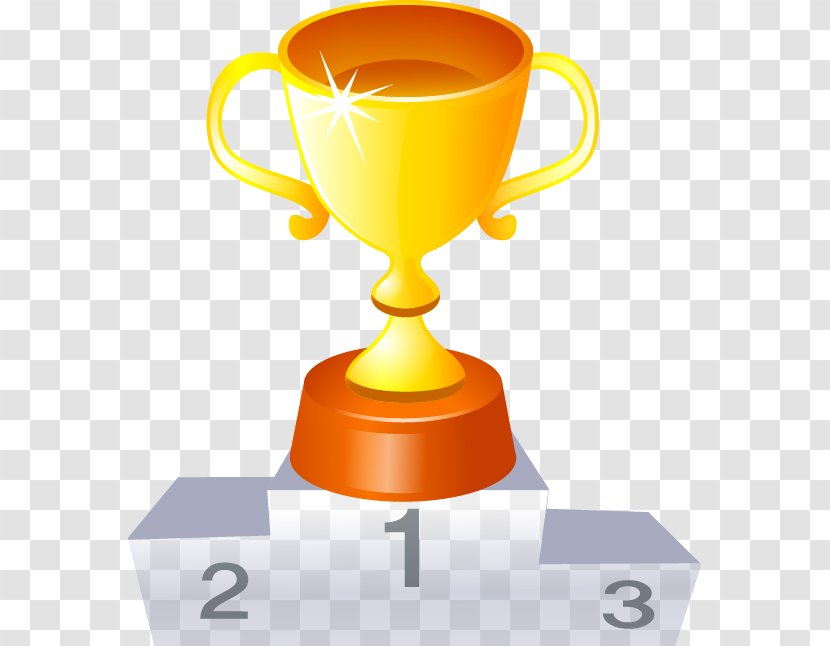 Gold Medal Award Prize Estudante - Trophy Vector Material Transparent PNG