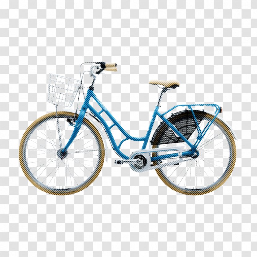 Blue Background Frame - Hybrid Bicycle - Crankset Steel Transparent PNG