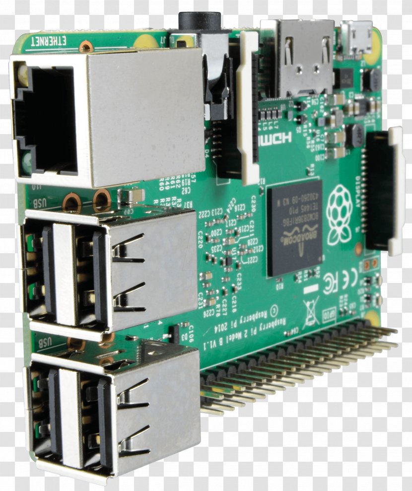 Electronics Raspberry Pi Microcontroller Single-board Computer TV Tuner Cards & Adapters - Circuit Component Transparent PNG