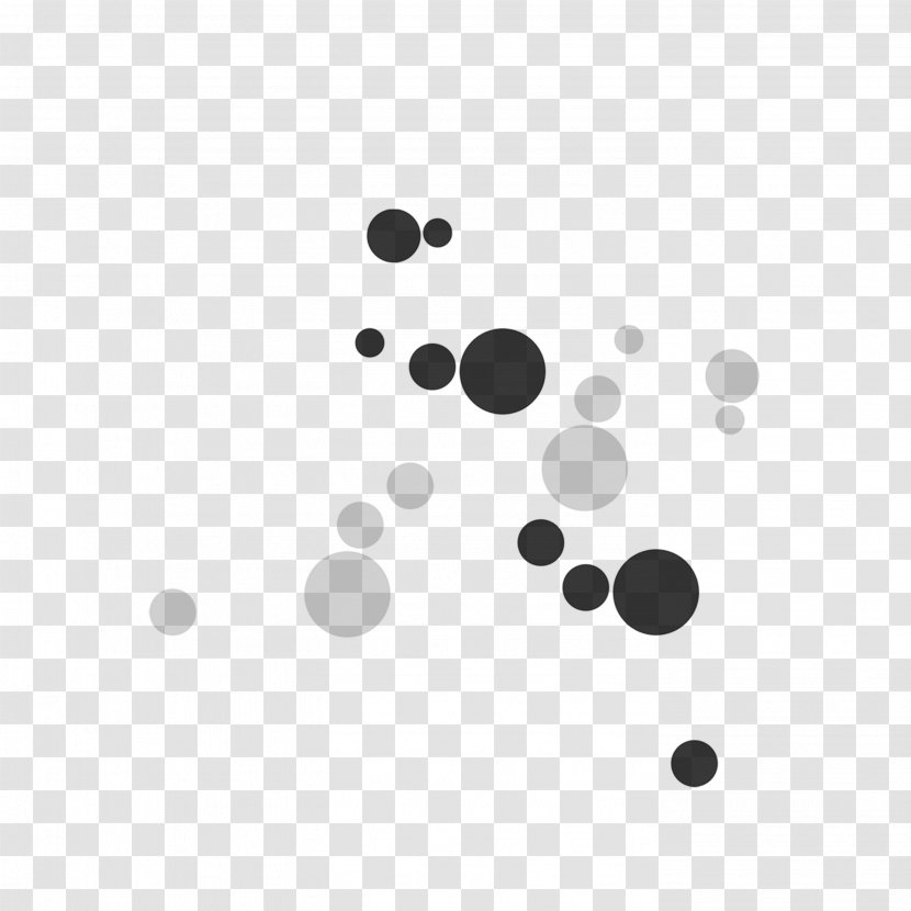 Bubbles Free Black And White - Point - Floating Transparent PNG