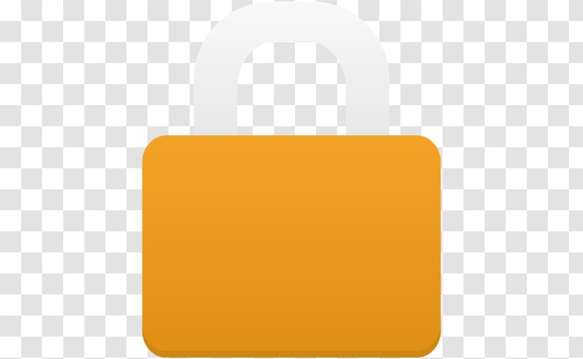 Icon Design Download - Yellow - Locked Transparent PNG