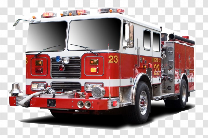 Fire Engine Red Firefighter Department Firetrucks - Vehicle Transparent PNG