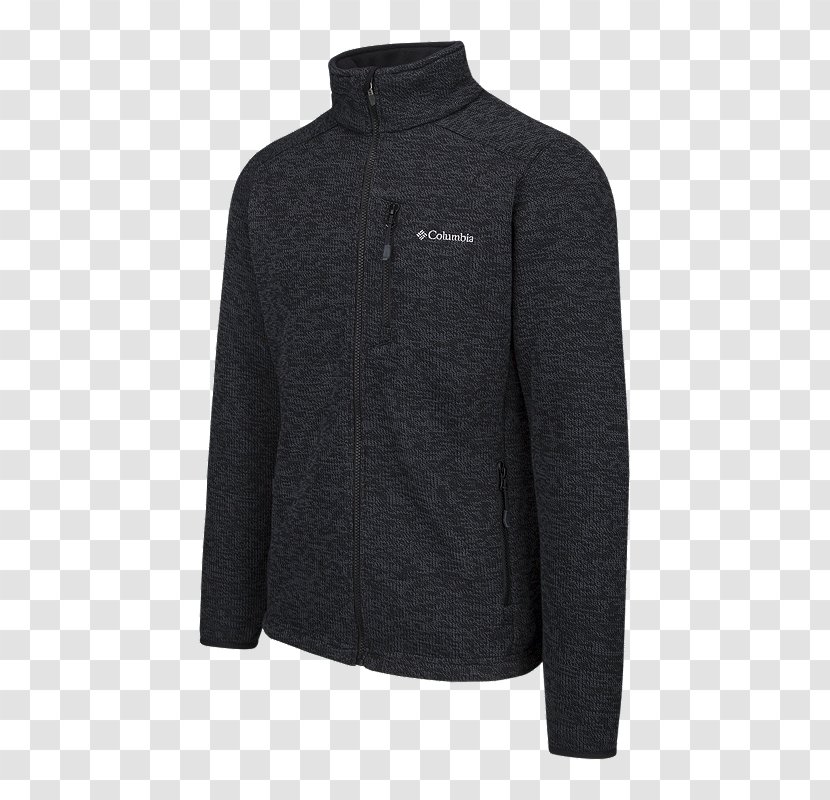 Jacket Clothing Zipper T-shirt Coat - Black - Columbia Fleece Half Zip Transparent PNG