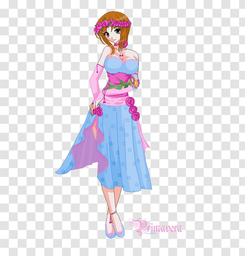 Clothing Costume Design Art - Flower - Spring Doll Transparent PNG