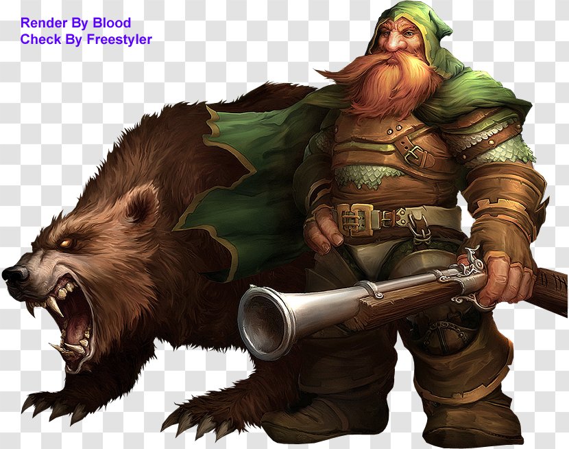World Of Warcraft Dwarf Art Video Game - Bear Transparent PNG