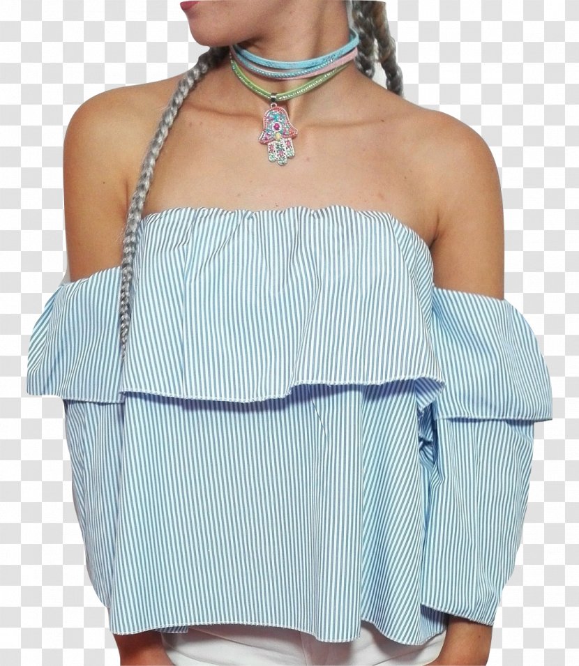 Shoulder Dress Turquoise Swimsuit - Aqua Transparent PNG
