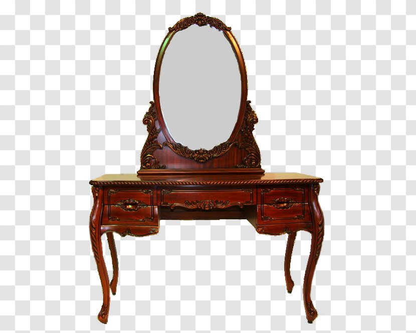 Table Lowboy Antique Furniture Mirror Transparent PNG