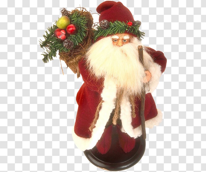 Ded Moroz Santa Claus Christmas Ornament - Fur Transparent PNG