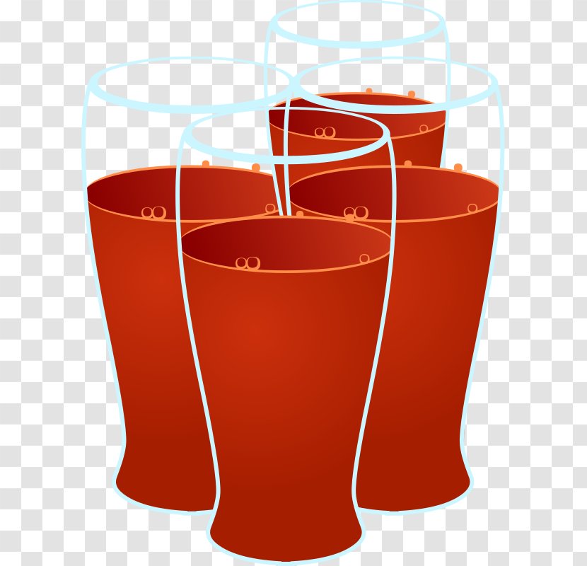 Red Drink Clip Art - Image Tracing Transparent PNG