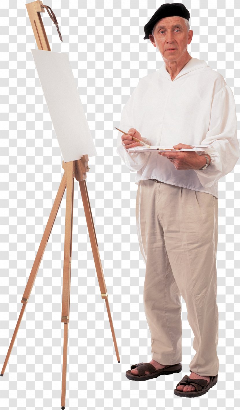 Easel Painter Links Painting - Paintbrush - Standing Transparent PNG