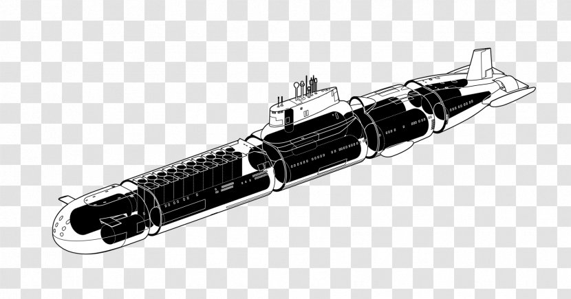 Typhoon-class Submarine Isometric Projection Drawing Ship Class - Desert - Scene Transparent PNG