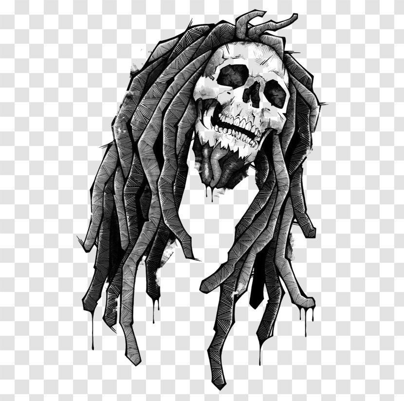 Reggae Drawing Zedge Wallpaper - Bone - Skull Rock Transparent PNG