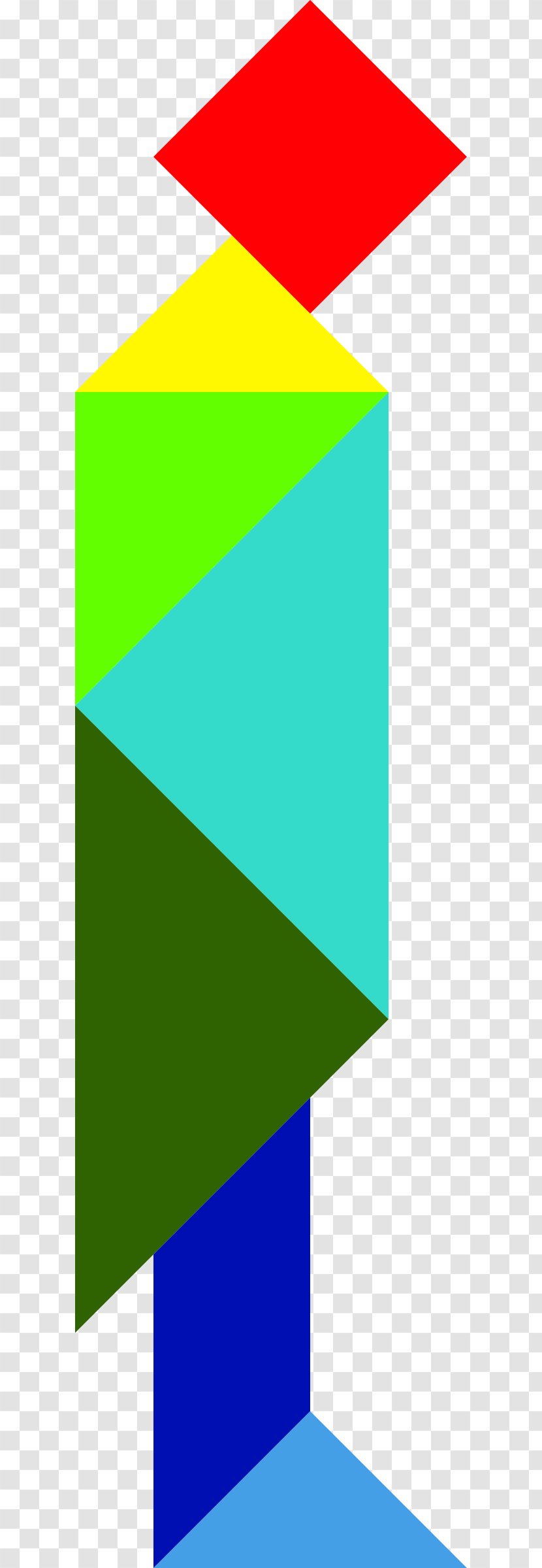 Tangram Triangle Clip Art - Com Transparent PNG