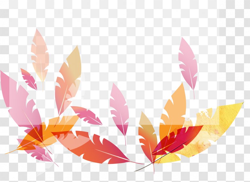 Vector Leaf Decoration Translucent Border - Flower - Illustrator Transparent PNG