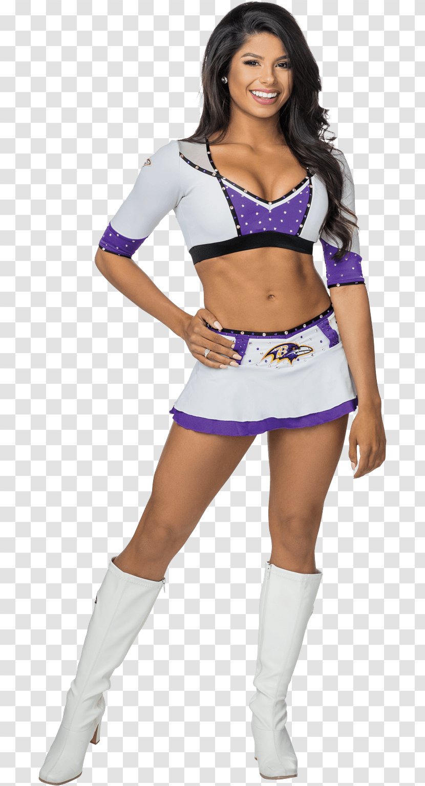 Baltimore Ravens Cheerleaders Cheerleading Uniforms Philadelphia Eagles NFL - Silhouette Transparent PNG