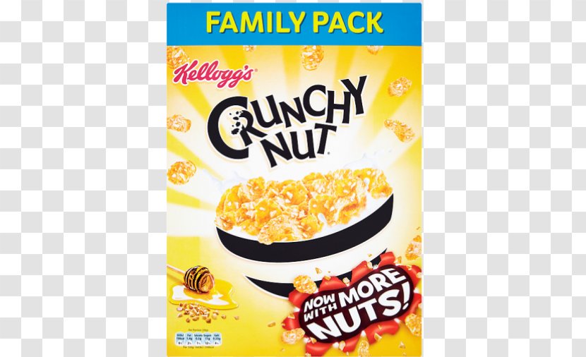 Crunchy Nut Corn Flakes Breakfast Cereal Honey Cheerios Kellogg's - Commodity Transparent PNG