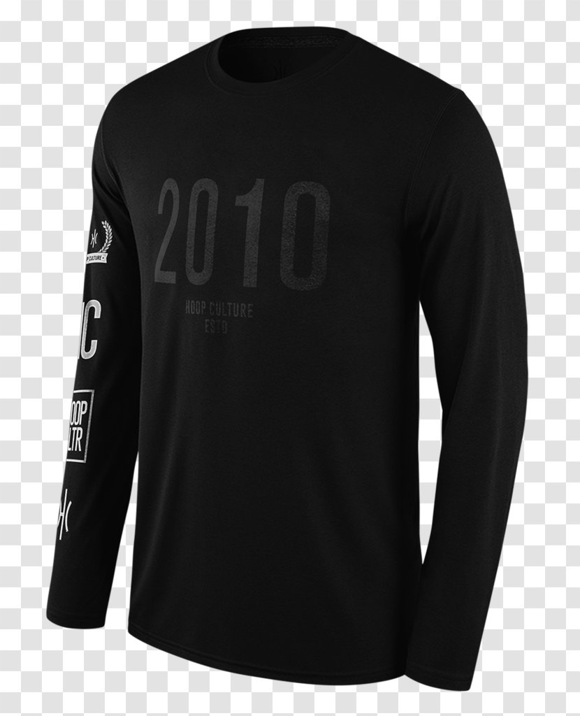 Long-sleeved T-shirt Clothing Hoop Culture - Black Transparent PNG