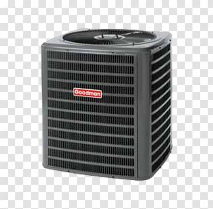 Seasonal Energy Efficiency Ratio Air Conditioning Goodman Manufacturing Heat Pump HVAC - Hvac Transparent PNG