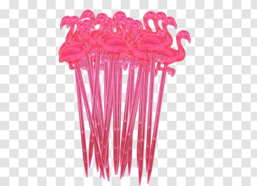 Cocktail Stick Plastic Food Party - Dish - Flamingos Transparent PNG