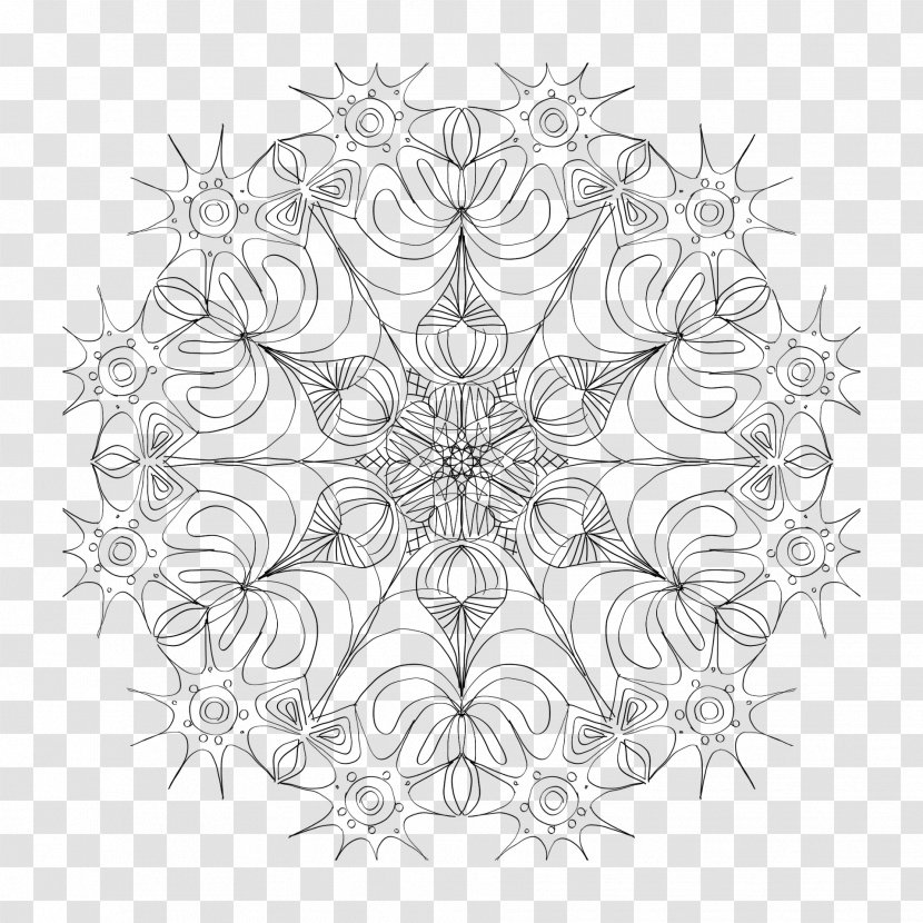 Mandala Drawing - Leaf - Mandalas Transparent PNG