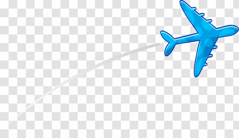Aircraft Airplane Material - Blue Transparent PNG