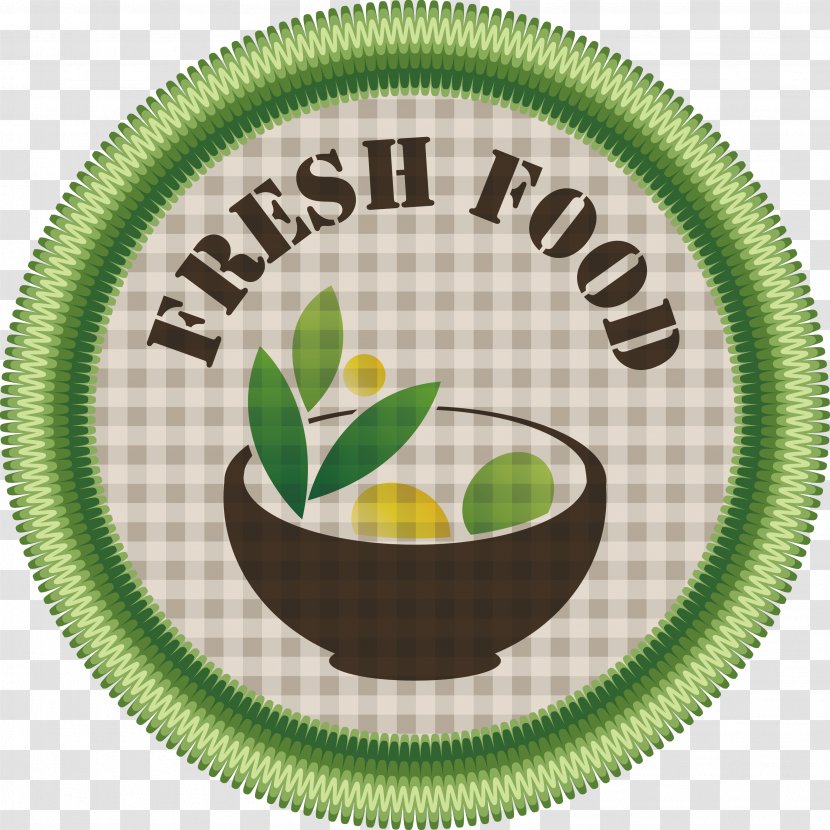 Organic Food Label Agriculture - Platter - Green Tea Design Transparent PNG