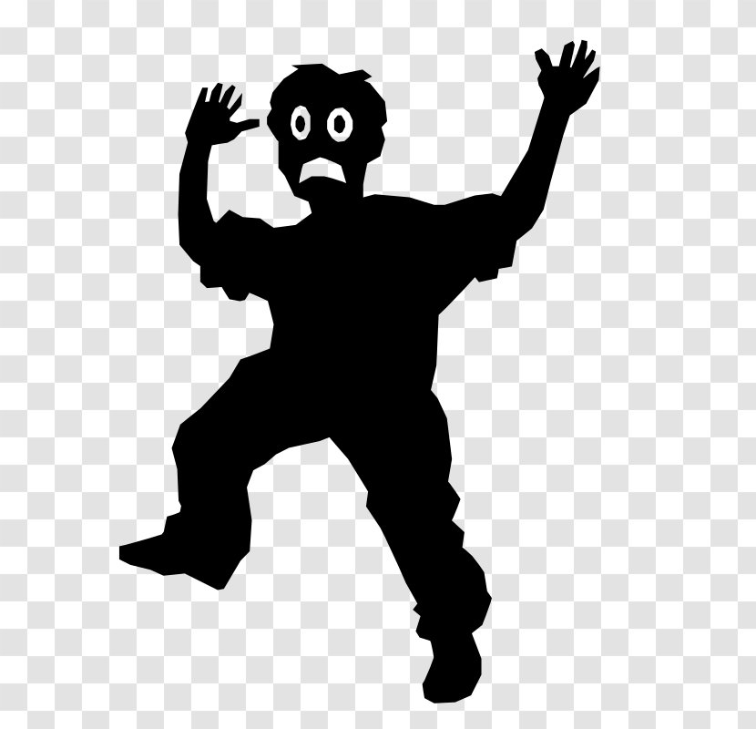 Silhouette Fear Clip Art Transparent PNG