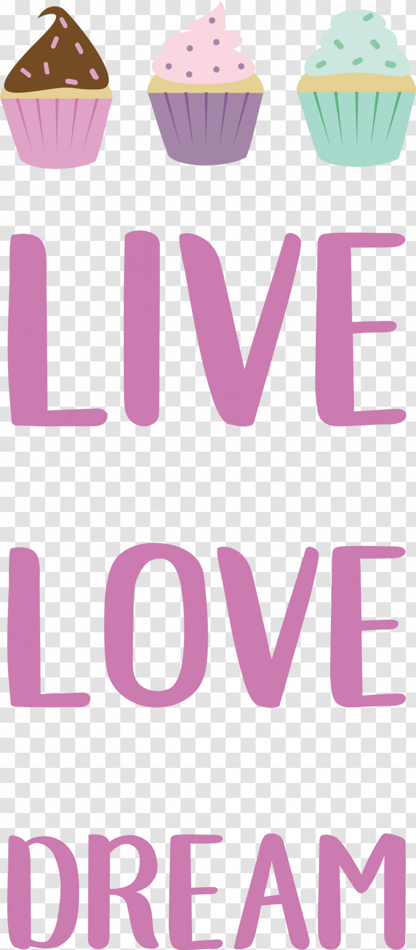 Live Love Dream Transparent PNG