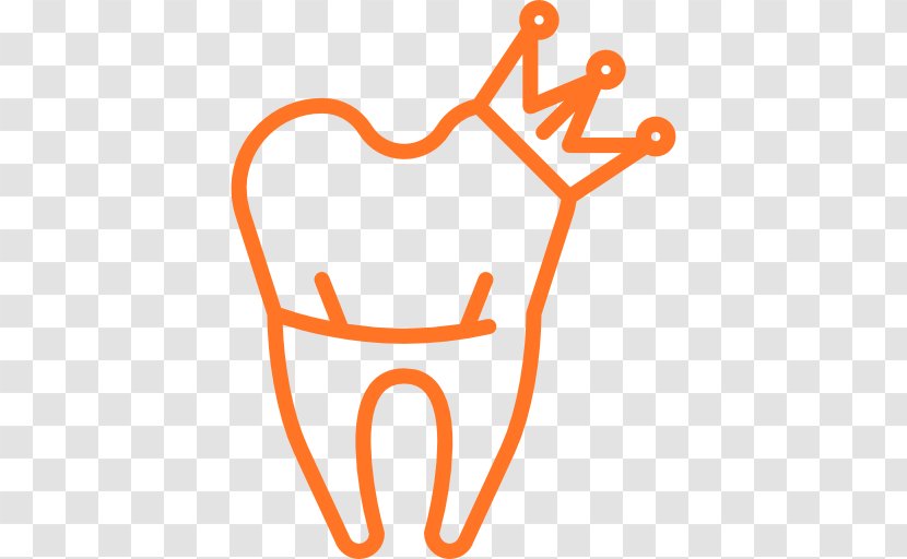 Crown Dentistry Human Tooth - Heart Transparent PNG