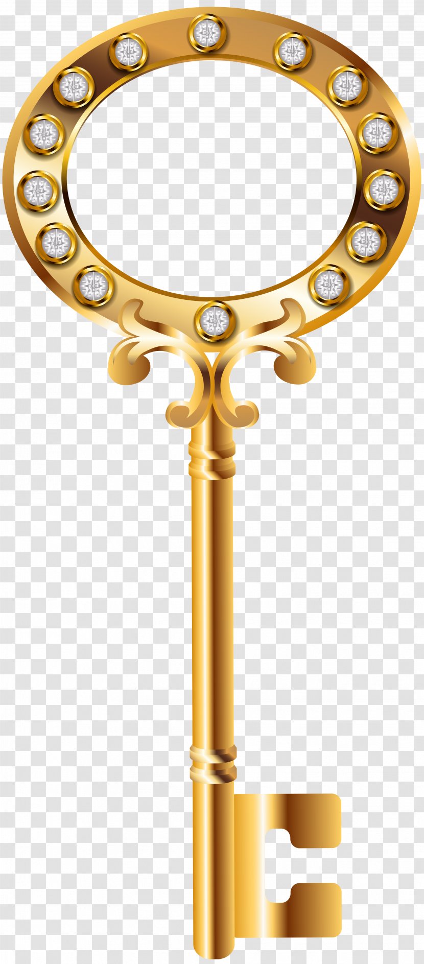 Clip Art - Brass - Gold Key Transparent PNG