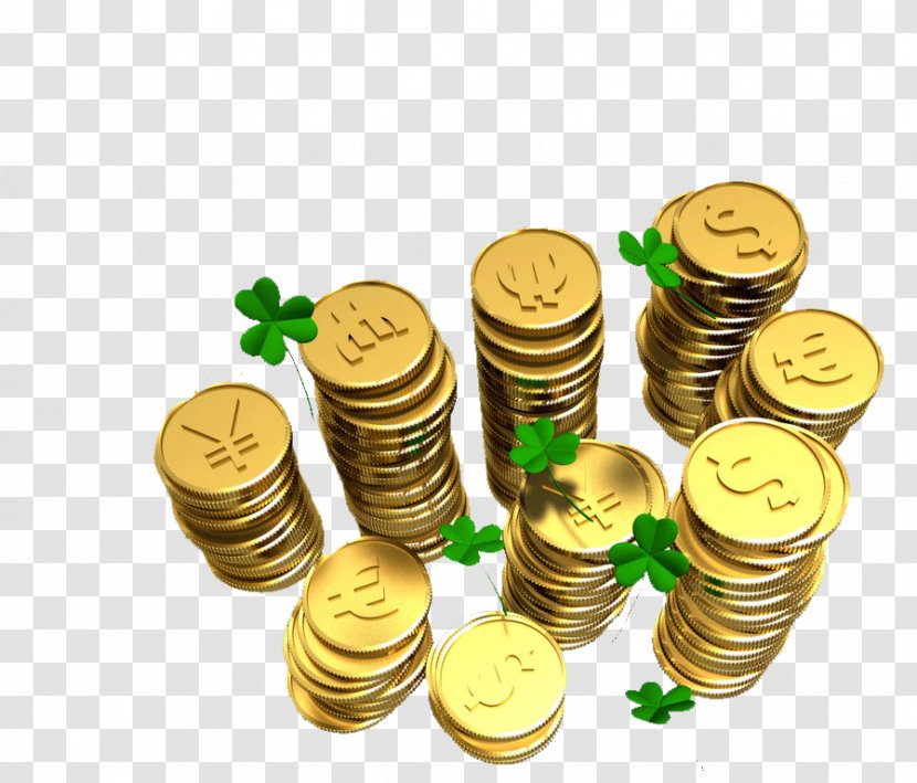 Gold Coin - Currency - Pile Of Coins Transparent PNG