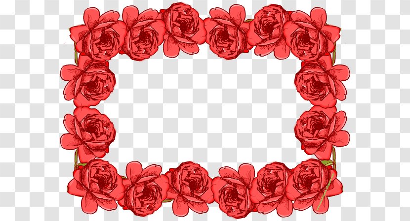 Garden Roses Picture Frames Flower New Year Transparent PNG