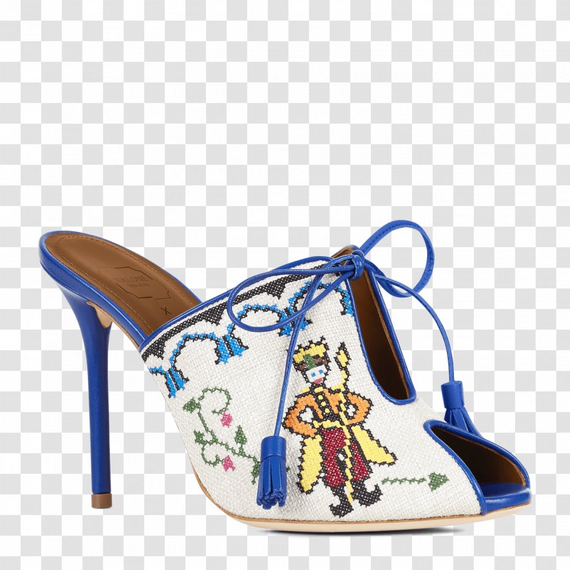 High-heeled Shoe Sandal Electric Blue Brand - Natalia Vodianova Transparent PNG