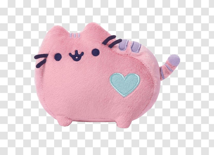 Pusheen Gund Pastel Stuffed Animals & Cuddly Toys Pink - Textile - Toy Transparent PNG