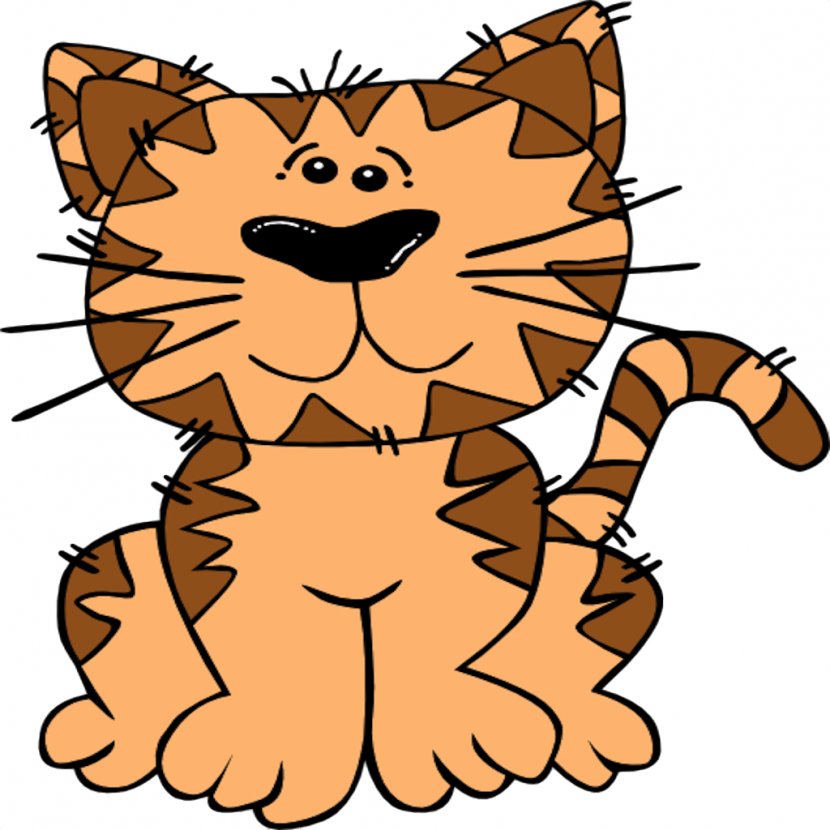 The Fat Cat Sat On Mat Clip Art - Wildlife - Cats Transparent PNG
