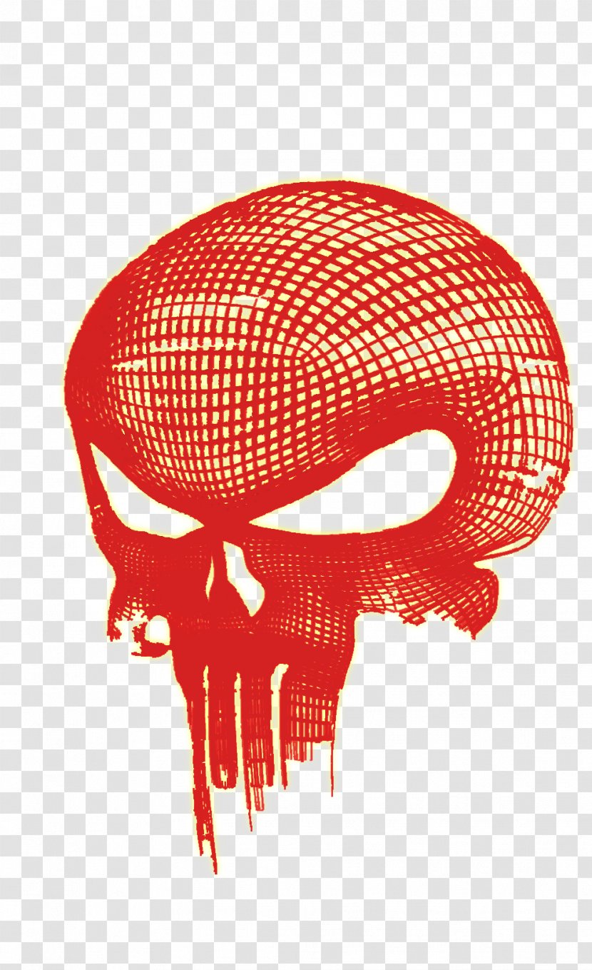 Punisher Red Skull Logo - Jon Bernthal Transparent PNG