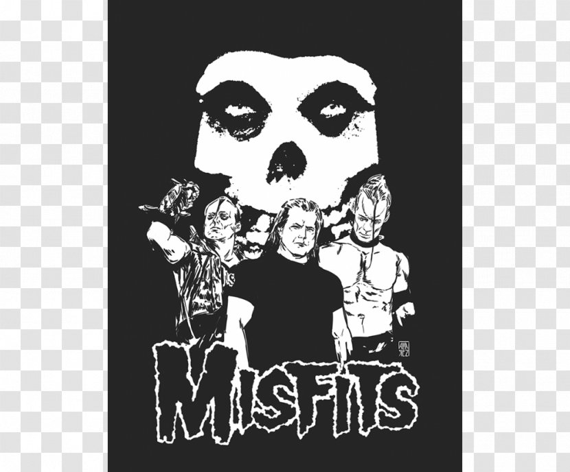 T-shirt Misfits Punk Rock Samhain - Tshirt Transparent PNG