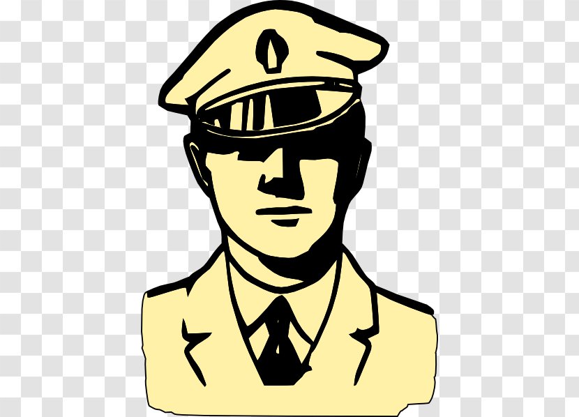 Police Officer Black And White Clip Art - Headgear - Train Driver Cliparts Transparent PNG